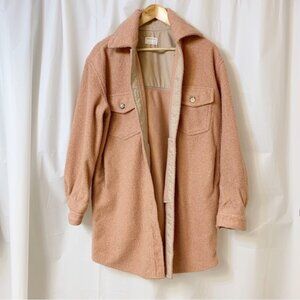 Jackson Rowe "Panama Coat" Shacket Jacket Pink Size Medium